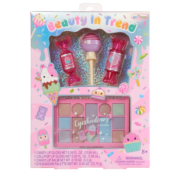 Girls Hot Focus(R) 4pc. Beauty in Trend Candy Eyeshadow & Lip Set - image 