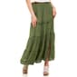 Juniors Angie High Slit Tier Eyelet Maxi Skirt - image 3