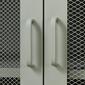 South Shore Crea Sage Green Metal Mesh 2-Door Accent Cabinet - image 2