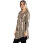 Womens 24/7 Comfort Apparel Long Sleeve Asymmetric Snake Tunic - image 3