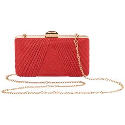 D''Margeaux Shimmer Pleated Clutch