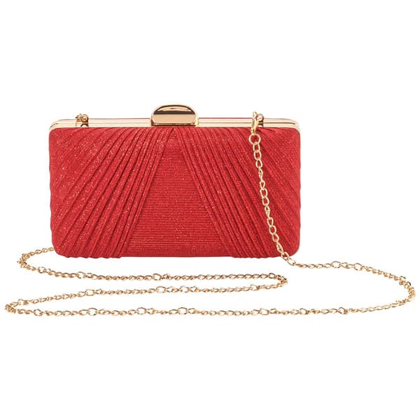 D''Margeaux Shimmer Pleated Clutch - image 