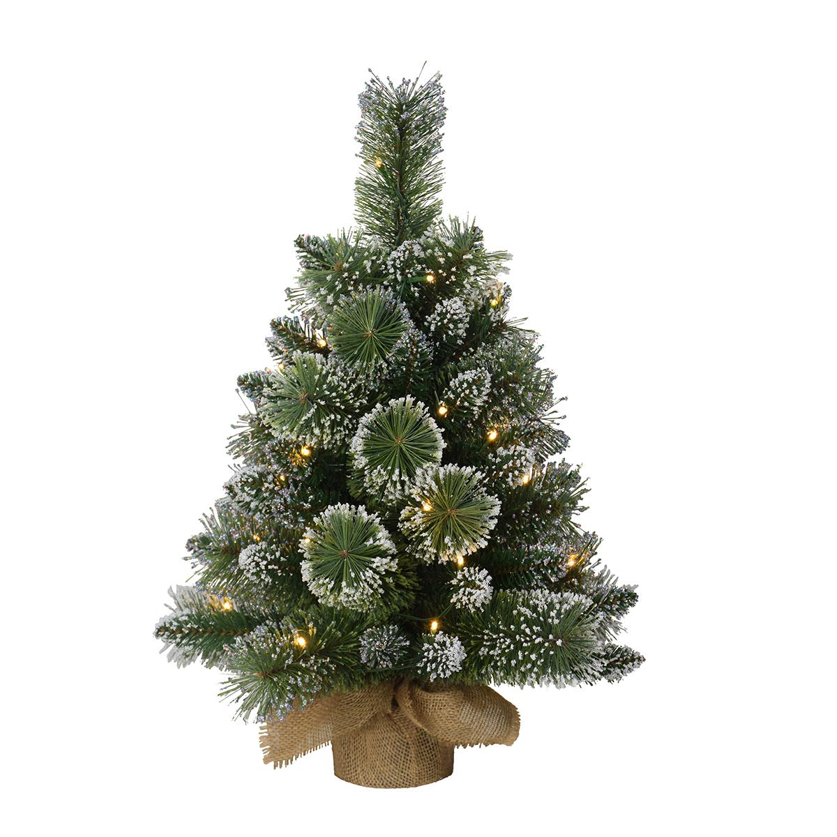 Puleo Pre-Lit 2ft. Tan Sac Artificial Christmas Tree