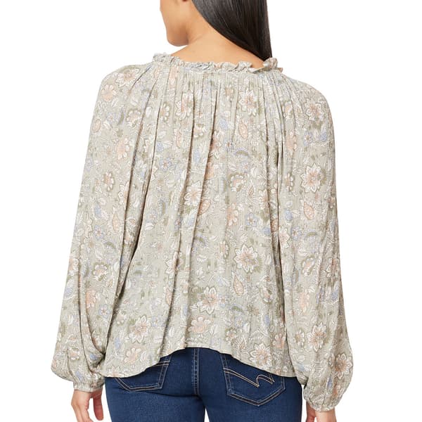 Juniors Wallflower Boho in Soho Gauze Peasant Blouse