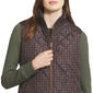 Womens LANDS’ END® Houndstooth Mock Neck Zip-Up Puffer Vest - image 4