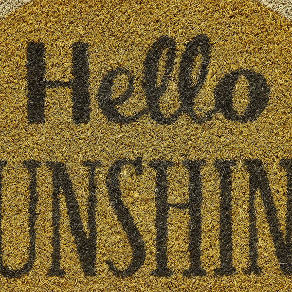 VCNY Home Hello Sunshine Outdoor Coir Doormat