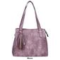 Julia Buxton Whip Stitch Vegan Leather Organizer Tote Bag - image 6