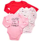 Baby Girl (NB-9M) Mini Hop Cute Family 3pk. Bodysuits - image 1