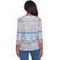 Petite Alfred Dunner Classics_S5 Scroll Geometric Biadere Top - image 3