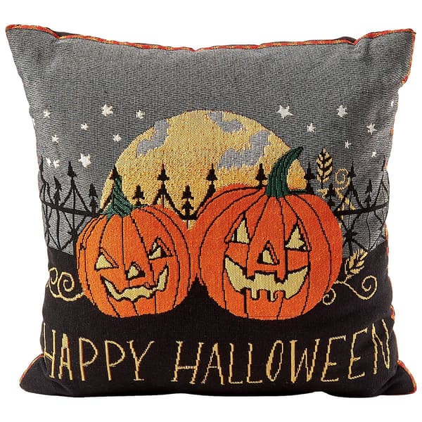 Happy Halloween Tapestry Decorative Pillow - 18x18 - image 