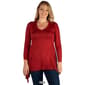 Plus Size 24/7 Comfort Apparel Split Hemline Tunic - image 5