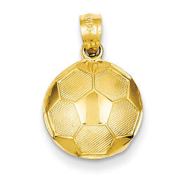 Gold Classics&#40;tm&#41; 14kt. Soccer Ball Pendant