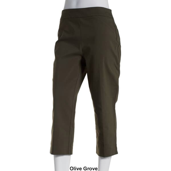 Womens Briggs Basic Pull On Millennium Split Hem Capri Pants