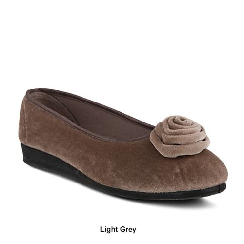 Womens Flexus® By Spring Step Roseloud Slip-On Ballet Slippers