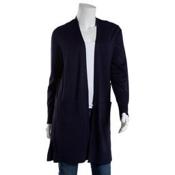 Womens 89th & Madison Long Sleeve Pointelle Sweater