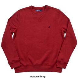 Mens Nautica Solid Crew Neck Sweatshirt