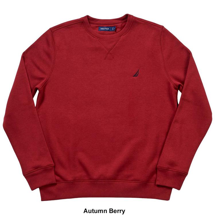 Mens Nautica Solid Crew Neck Sweatshirt