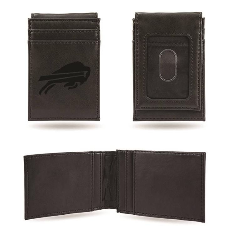 Mens NFL Buffalo Bills Faux Leather Front Pocket Wallet