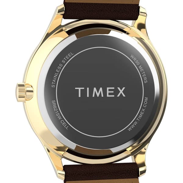 Mens Timex® Modern Easy Reader® Leather Strap Watch - TW2W68400JT