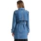 Womens NVLT Double Breasted Denim Belted Trench Coat - image 3