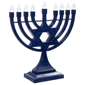 Northlight Blue LED Lighted Star of David Hanukkah Menorah - image 5