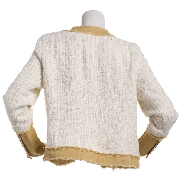 Womens Nanette Lepore Long Sleeve Open Bouclé Jacket