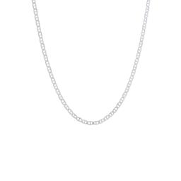 Sterling Silver Flat Marina 22in. Necklace