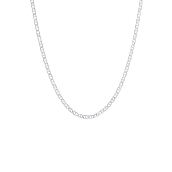 Sterling Silver Flat Marina 22in. Necklace - image 