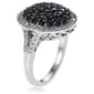 Gemstone Classics™ Blue Sapphire with White Zircon Cluster Ring - image 2