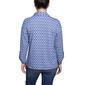 Womens NY Collection Long Sleeve Rolled Tab Chevron Button Front - image 2