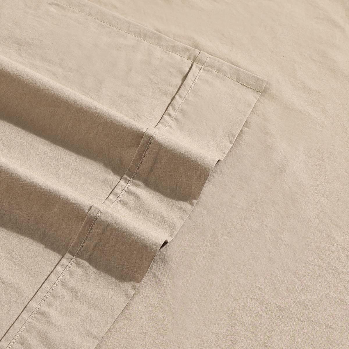 Calvin Klein Washed Percale Cotton 4pc. 200 TC Sheet Set