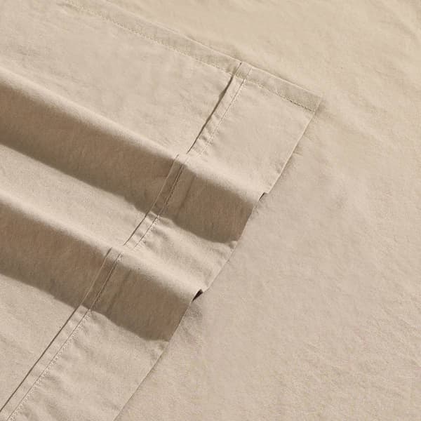 Calvin Klein Washed Percale Cotton 4pc. 200 TC Sheet Set