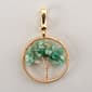 Wearable Art Gold-Tone & Green Tree of Life Enhancer - image 1