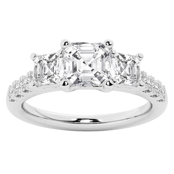 Nova Star(R) 14kt. White Gold 2ctw. Lab Grown Diamond 3-Stone Ring