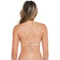 Juniors California Sunshine Crochet Triangle Bikini Swim Top - image 2