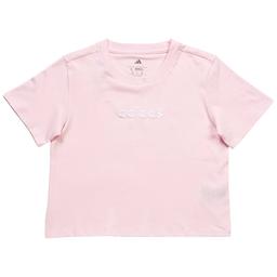 Girls (7-16) adidas(R) Embroidered Linear Logo Short Sleeve Tee