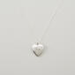 Sterling Silver Double Heart Locket Pendant Necklace - image 1