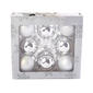 8ct. 2.6in. Solid Glass Ball Ornament - Silver - image 1