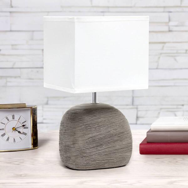 Simple Designs Bedrock Ceramic Table Lamp