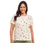 Petite Bonnie Evans Short Sleeve Summer Icons Tee - image 1