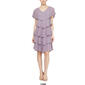 Plus Size SLNY Short Sleeve Jewel Neck Tier Empire Waist Dress - image 5