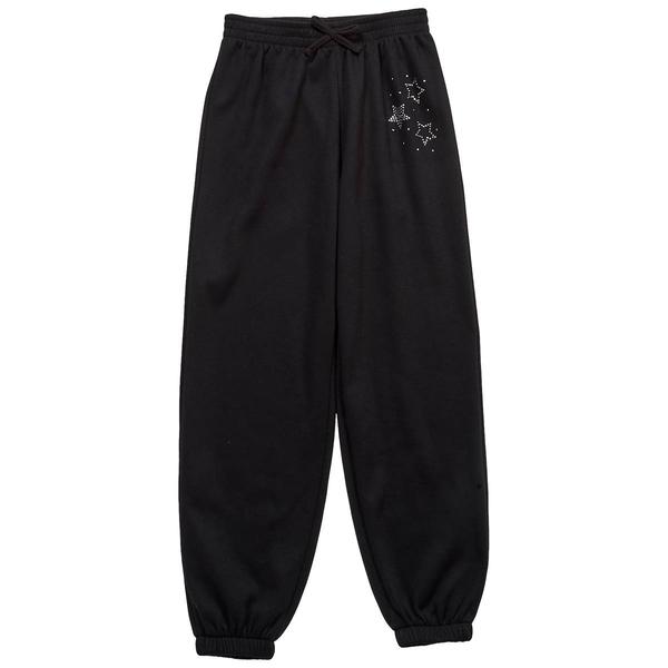 Girls (7-16) Star Ride(R) Fleece Lined Joggers w/ Rhinestone Stars - image 