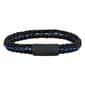 Mens Gentlemen's Classics(tm) Black/Blue Link Bracelet - image 1