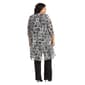 Plus Size R&M Richards 3pc. Mesh Duster Pantsuit - Black/White - image 2