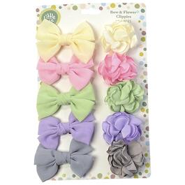 Baby Girl Little Me 10pk. Bow Flower Hair Clippies