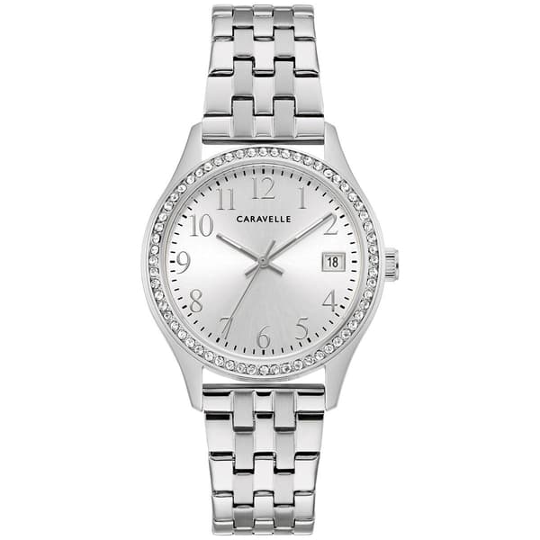 Womens Caravelle by Bulova Crystal Accented Watch Set - 43X104
