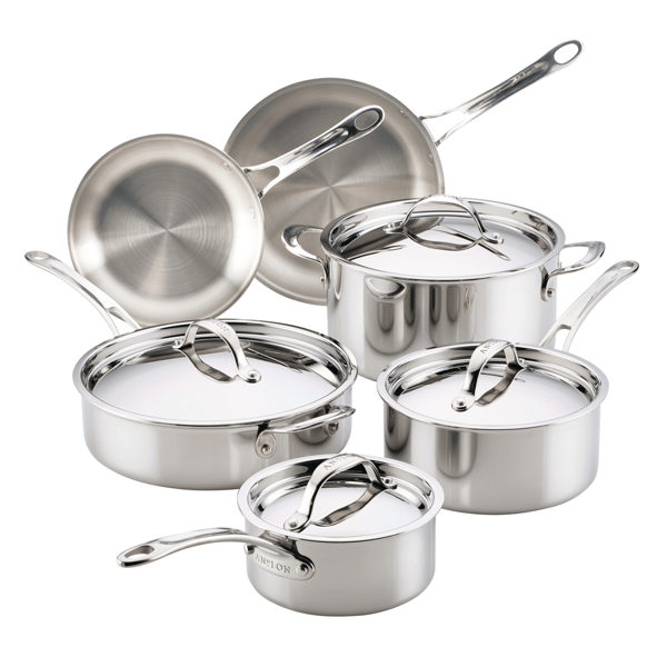 Anolon® EverLast 10pc. Tri-Ply Clad Cookware Set - image 