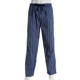 Mens Preswick & Moore Plaid Stretch Pajama Pants - Navy Plaid