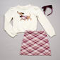 Girls (7-16) No Comment 2pc. Knit Dog Sweater & Plaid Skirt - image 2