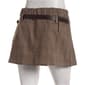 Juniors Hunter & Brown Pleated Plaid Skirt with Belt - image 2